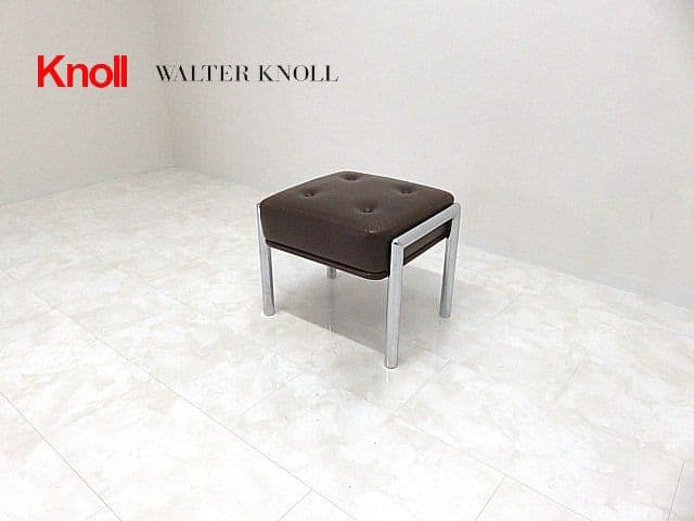 M*T様 希少品/ヴィンテージ　Knoll/ノール/ノル 本革オットマン　本革ス