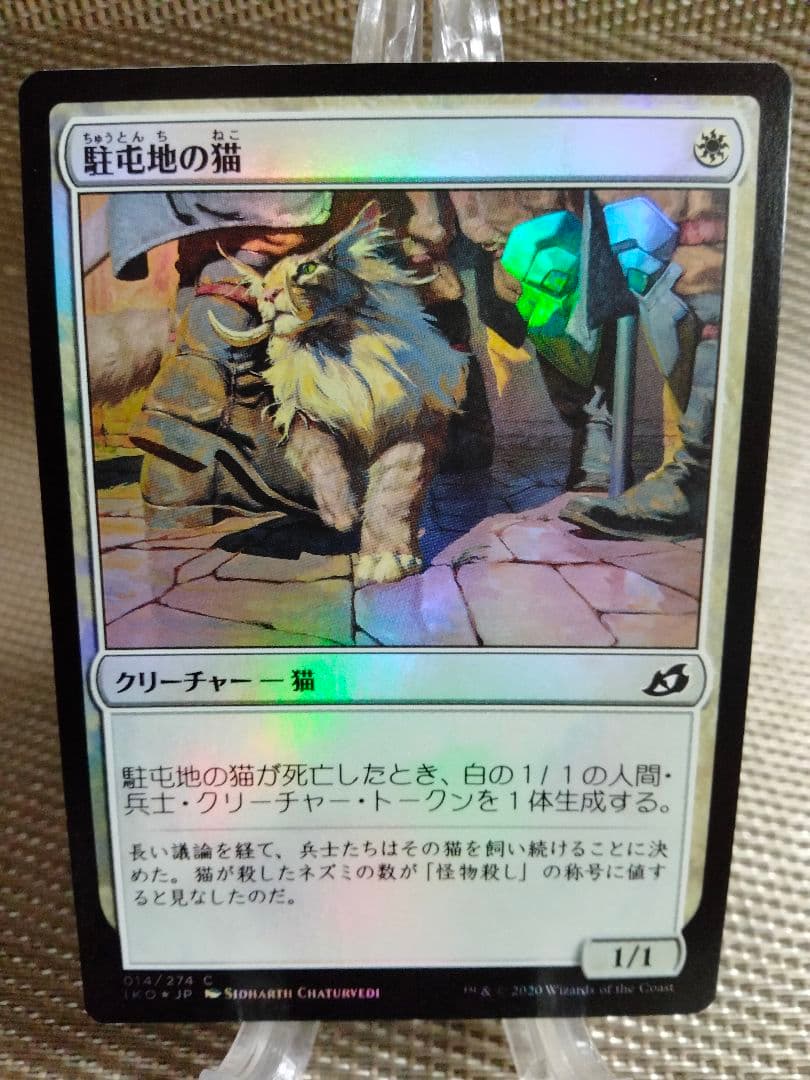 【ご確認用】イコリア foil 駐屯地の猫b 日本語 1枚　MTG