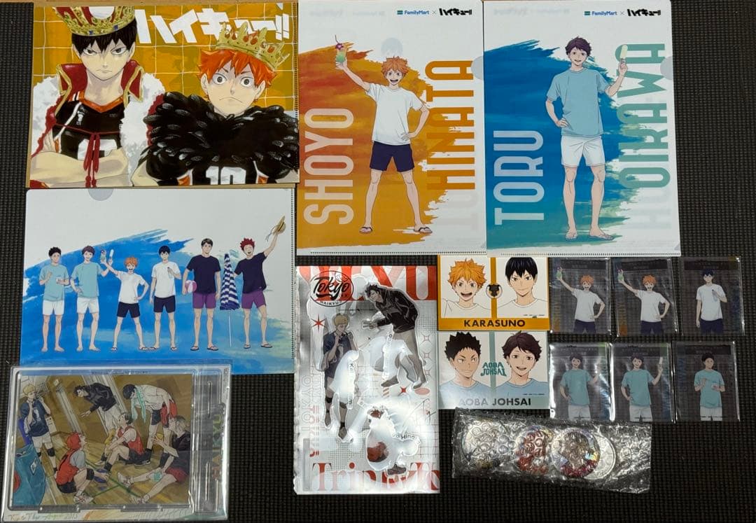 ハイキュー　まんがノベライズ第一弾　200限定抽選クリアファィル　まとめセット