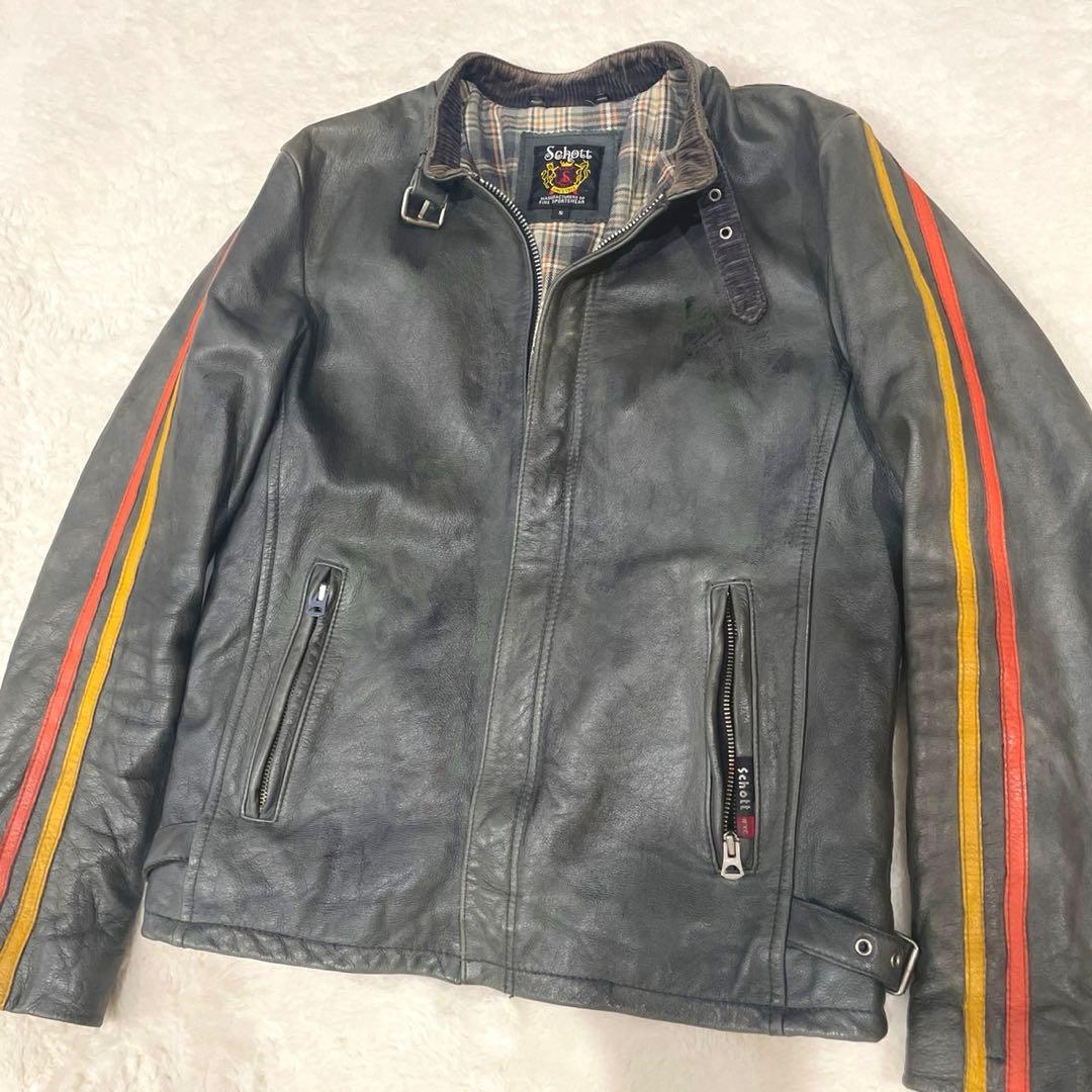 Schottライダース ショットレザージャケット牛革