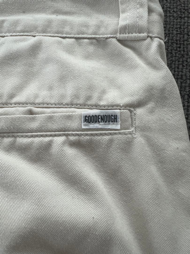 希少90s GOODENOUGH プレーンチノ Lサイズ 藤原ヒロシ着用