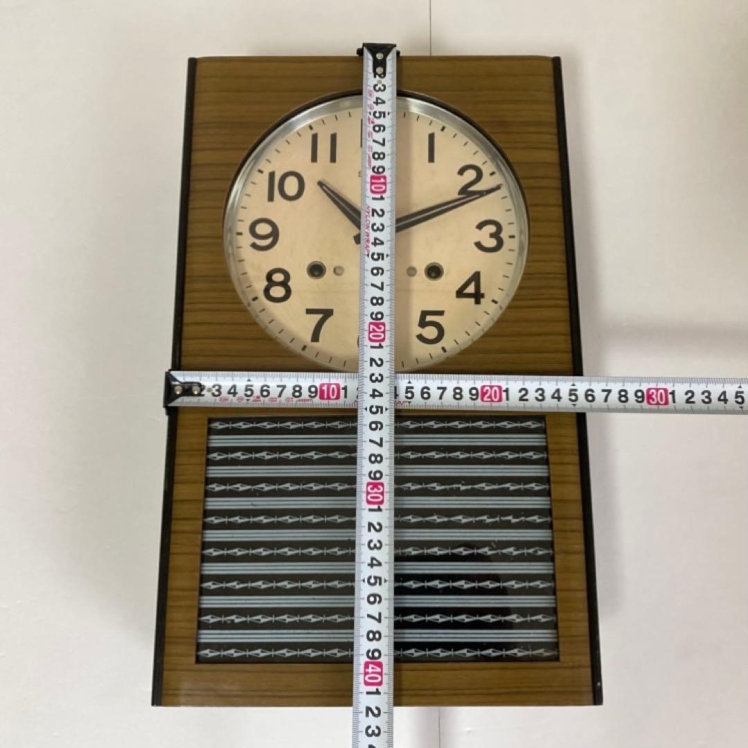 SEIKO セイコー 振り子時計 掛け時計 柱 木製 当時物 昭和レトロ 稼働品