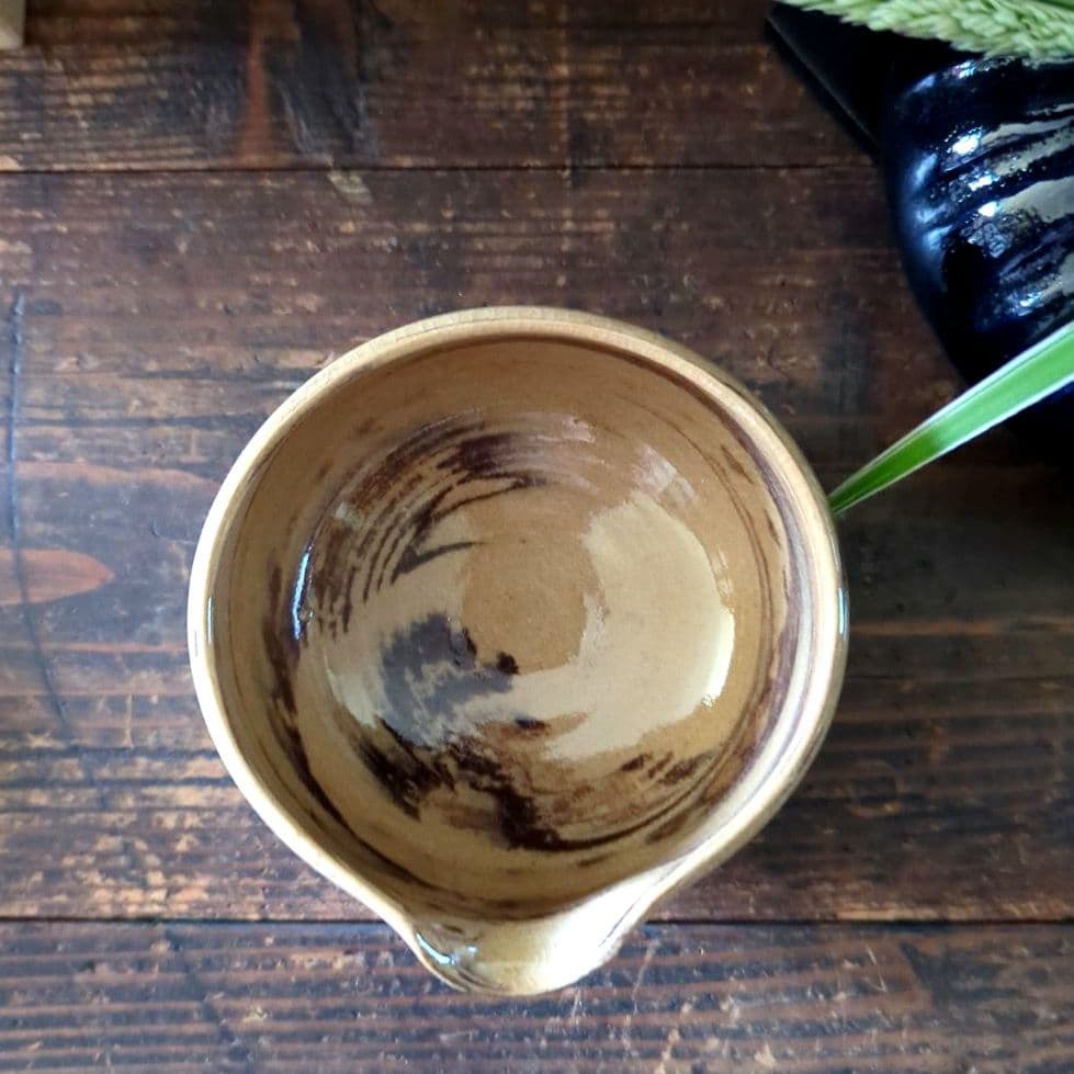 陶芸　茶道具　上野焼　香春徹山窯　山岡徹山　玉露茶器揃【宝瓶•湯冷まし•湯呑み】