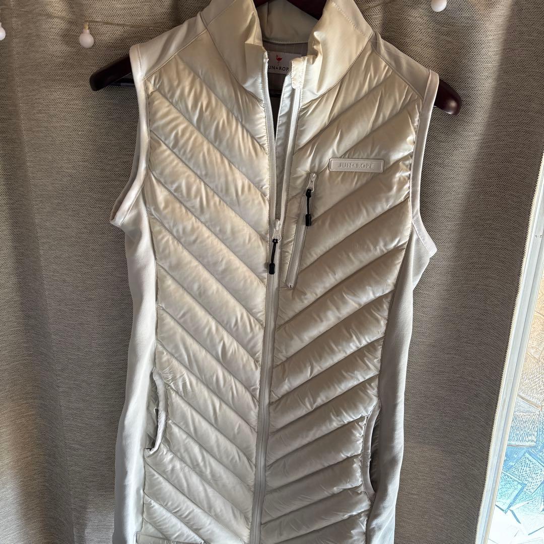 JUN&ROPE ホワイト ダウンベスト