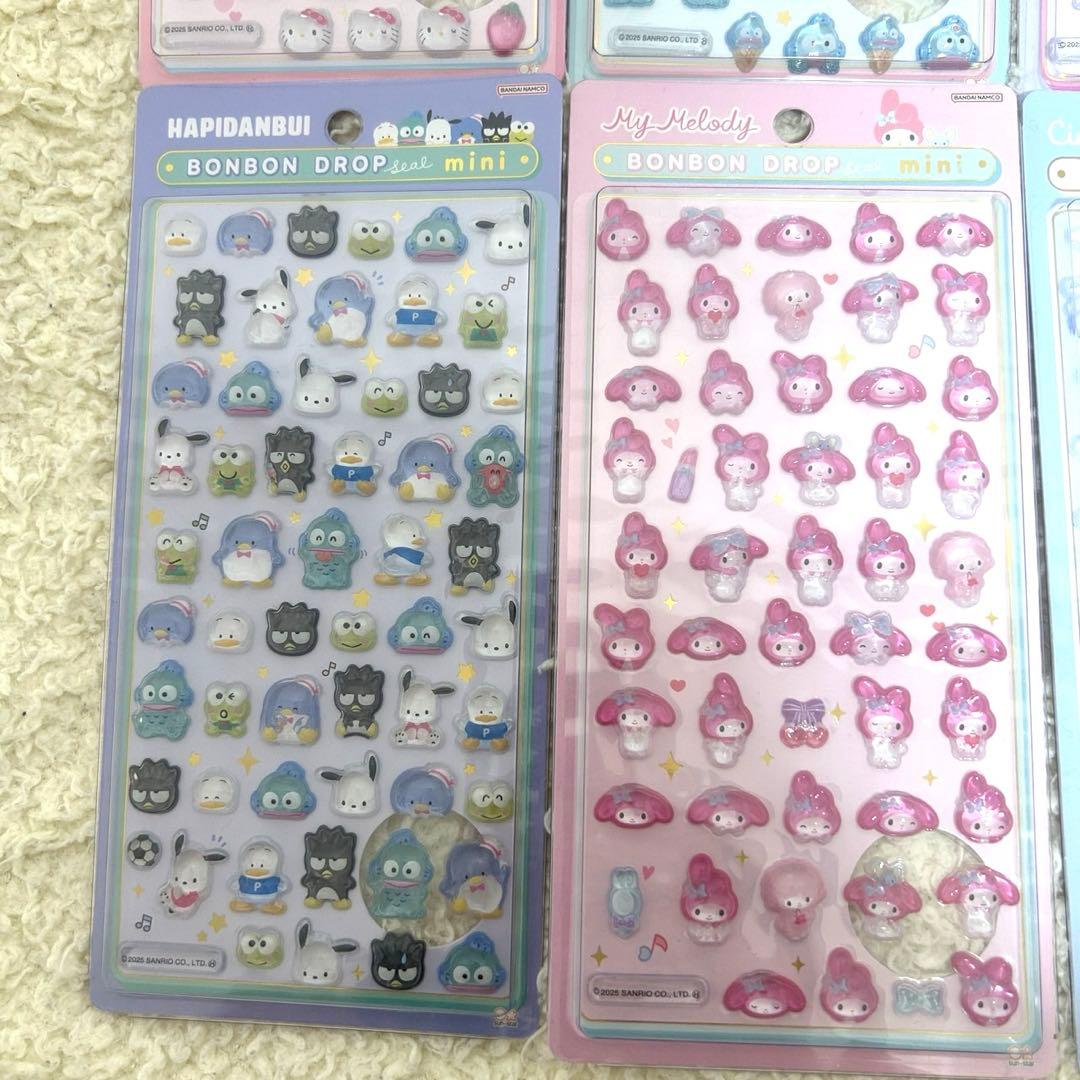 サンリオ　ボンボンドロップシール 全8種類　国内正規品　サンリオmini