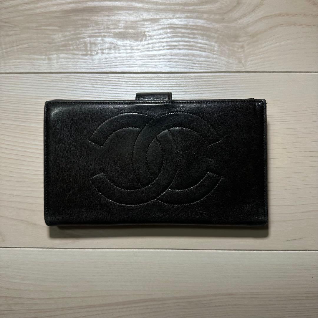 【CHANEL】デカココ タイムレスCC フラップ長財布