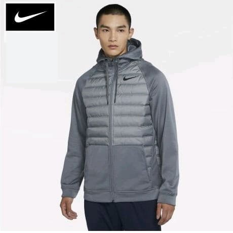 NIKE　ナイキ　サーマ　トレーニングジャケット　フルジップパーカー　グレー