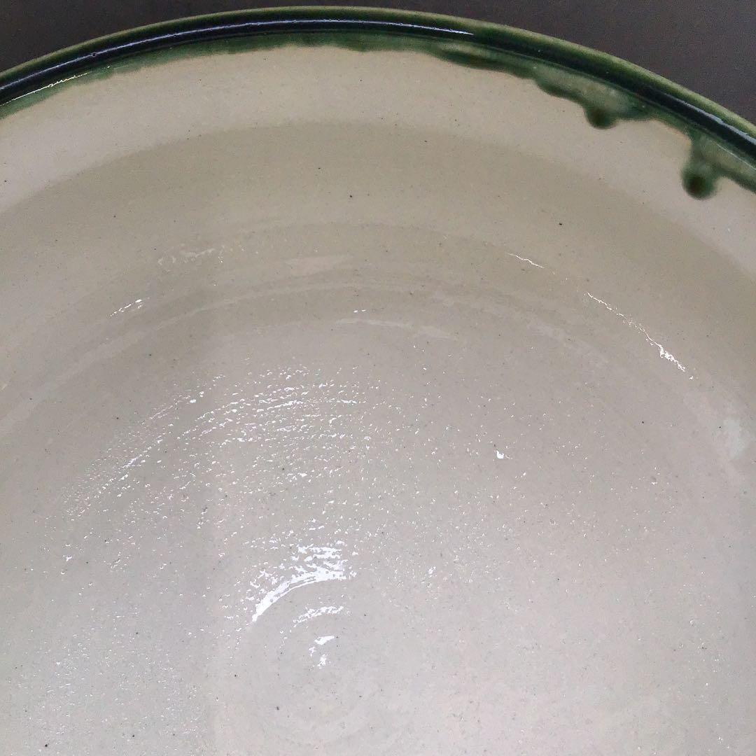 茶道具　水指　織部　五陶　平水指　紙箱　S103MS