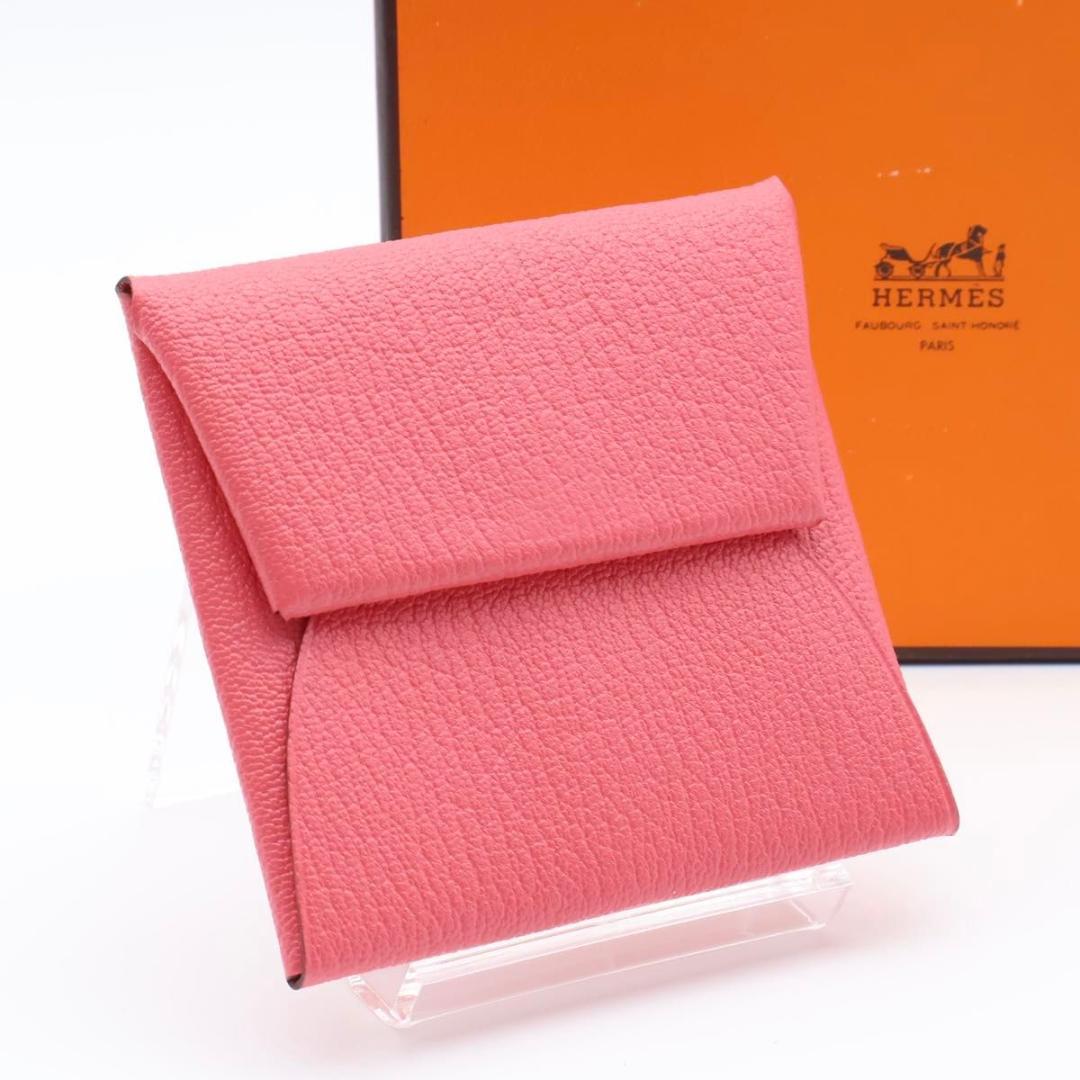 【未使用品】HERMES バスティア　ケース　小銭入れ　ピンク　エプソン
