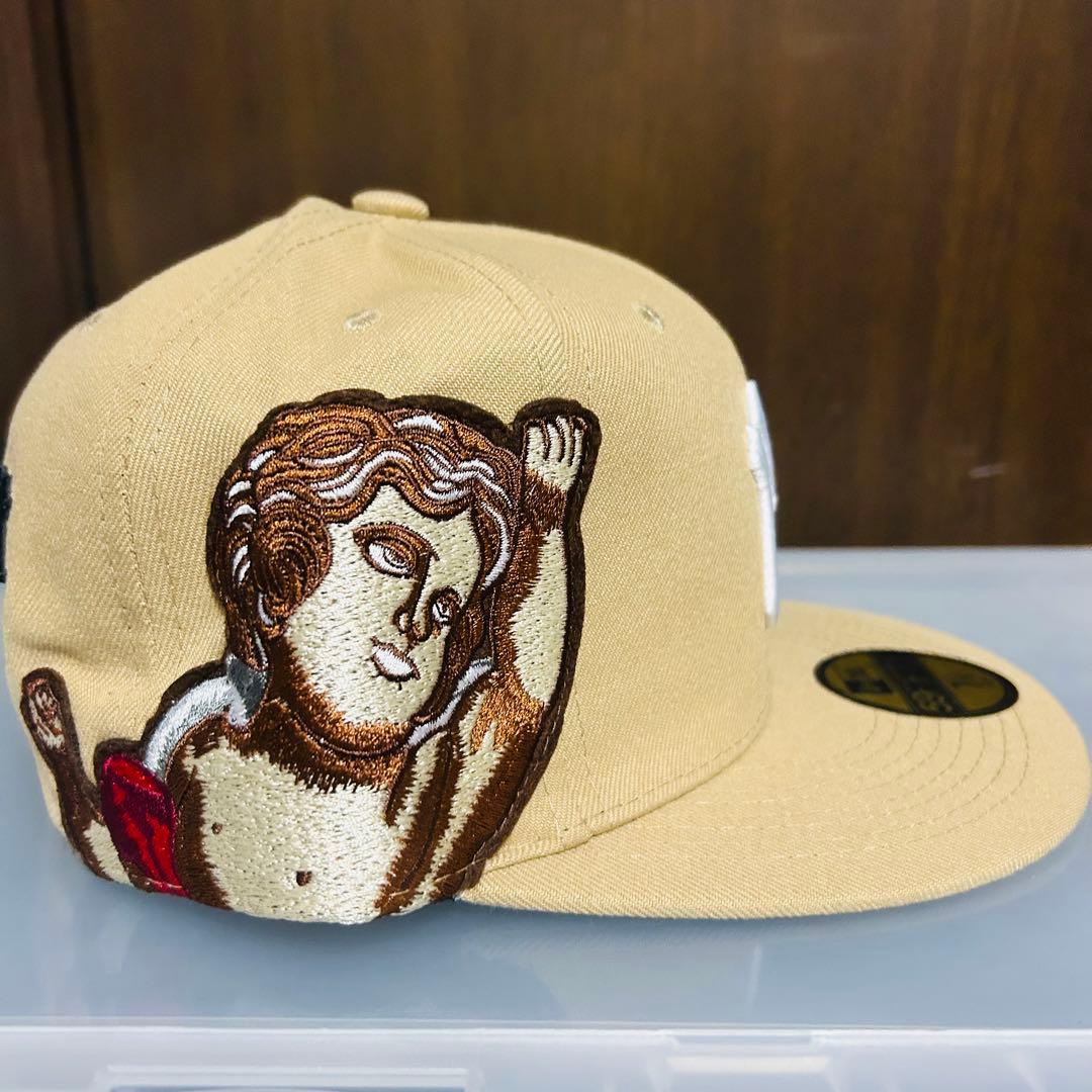 r*様 新品　New Era 59FIFTY ベージュキャップ 天使刺繍