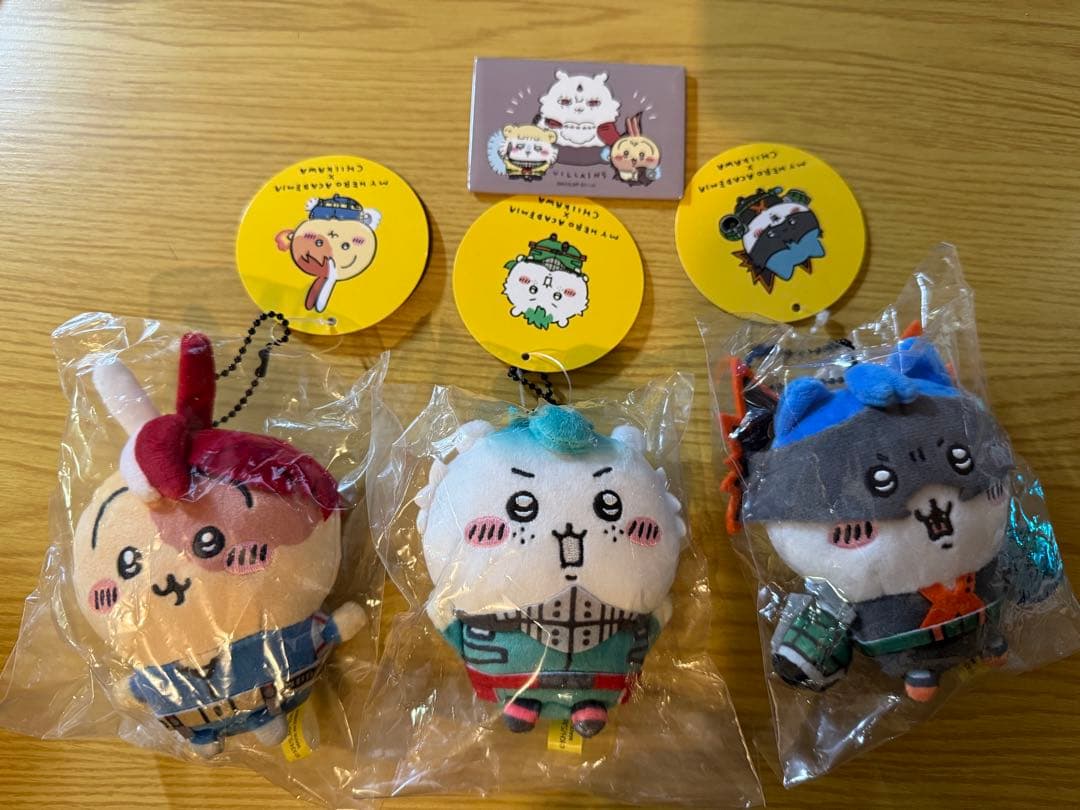 ちいかわ 僕のヒーローアカデミア ヒロアカ コラボ マスコット　全3種
