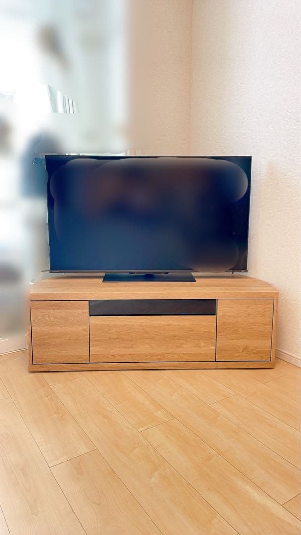 【ぺぺ】ナチュラルウッド テレビ台 丸型 コーナー