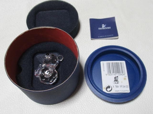 未使用希少 2004年廃盤品 オーストリア製◆スワロフスキー『クマ』012262