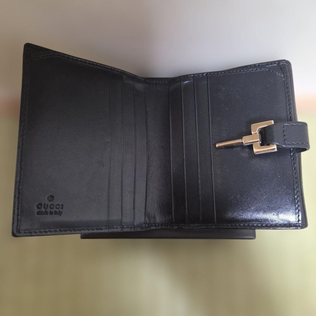 GUCCI グッチ 財布 二つ折 GGキャンバス ジャッキー 美品