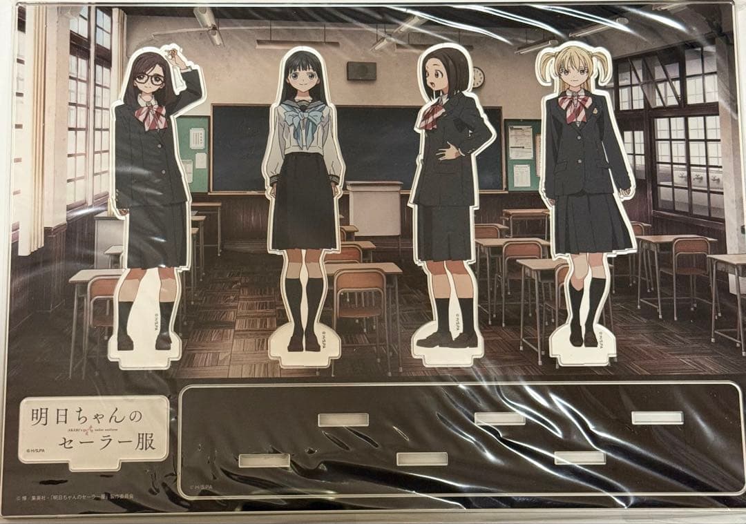 明日ちゃんのセーラー服1年3組全員集合アクリルジオラマ