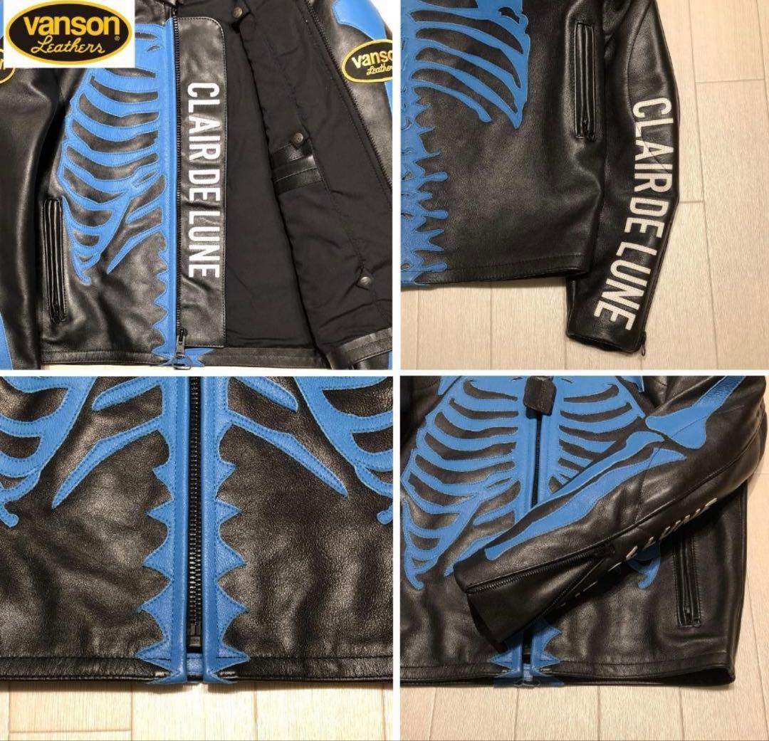 vanson BONE クレールドルナ × バンソン ボーン レザージャケット