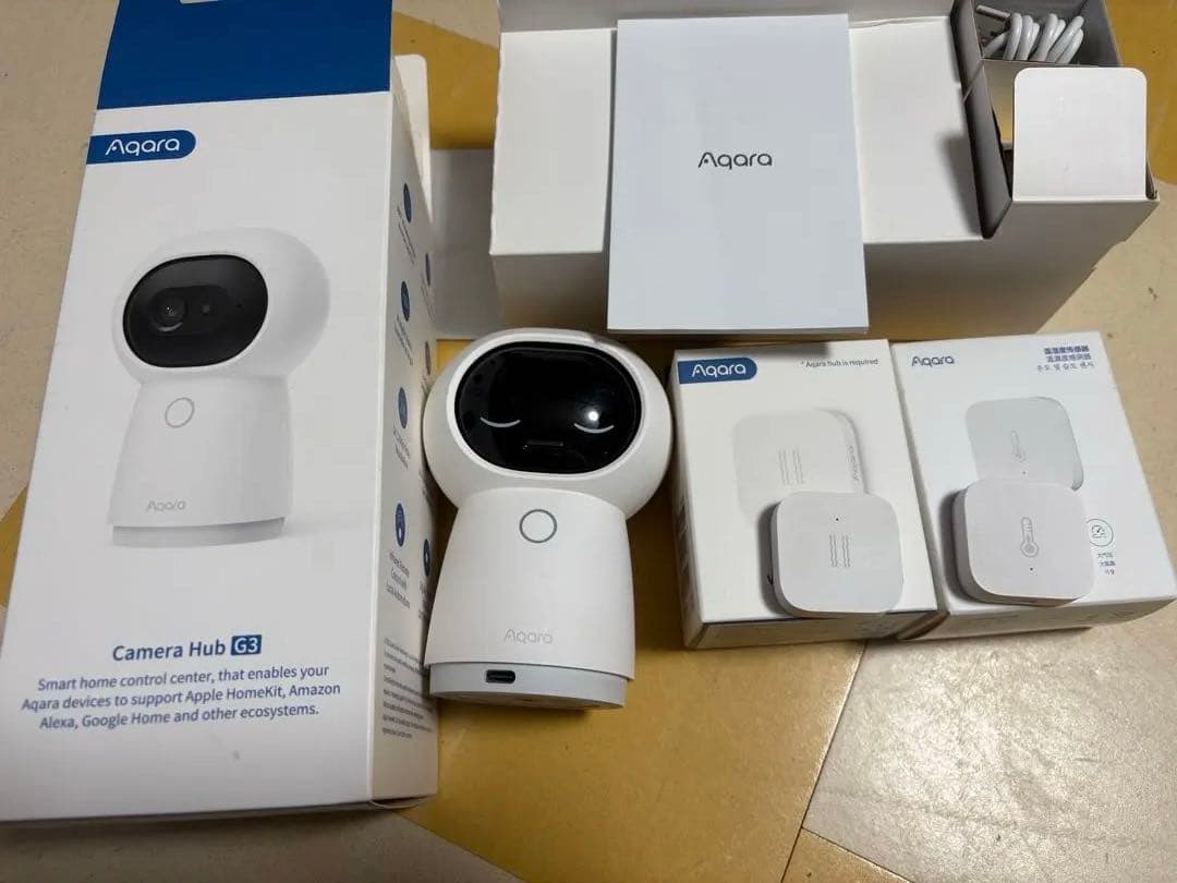 Aqara スマートリモコン G3ハブ 温度センサー ショックセンサー セット