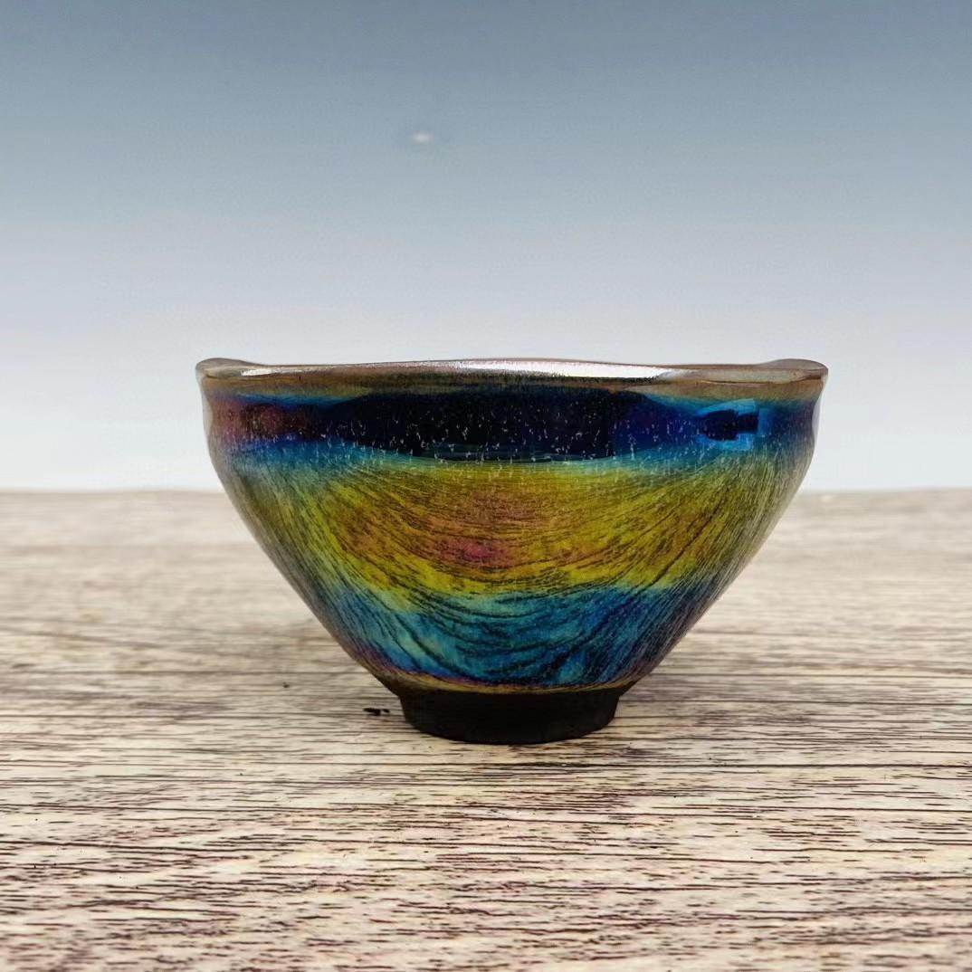 中国古美術・旧蔵の磁器・建窯七彩曜変盞・置物・書道具・茶道具・文房具・賞物