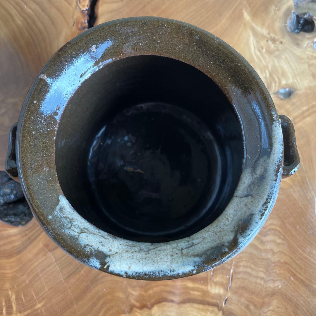 耳付水指 小代焼 茶道具 共箱 水指