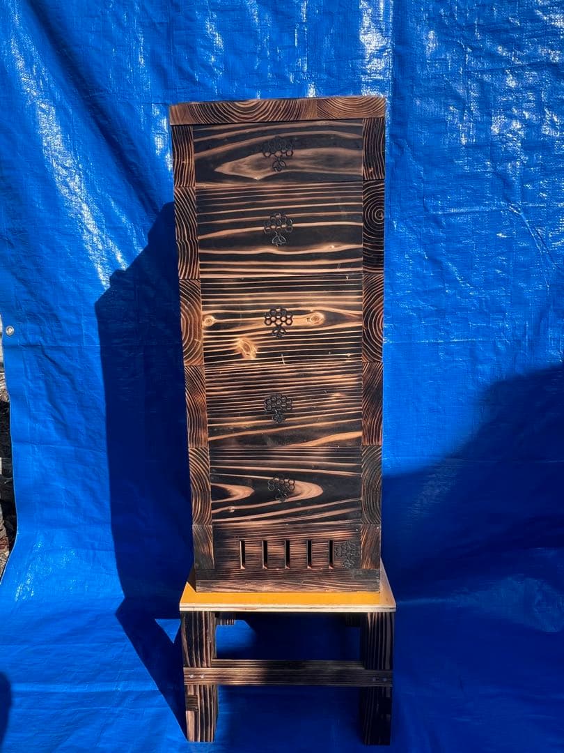 ニホンミツバチ　重箱式巣箱　営巣用巣箱4段　板厚3cm