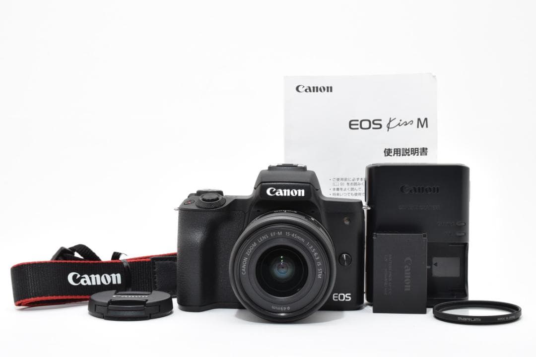 ★美品★Canon EOS kiss M EF-M 15-45mm レンズキット