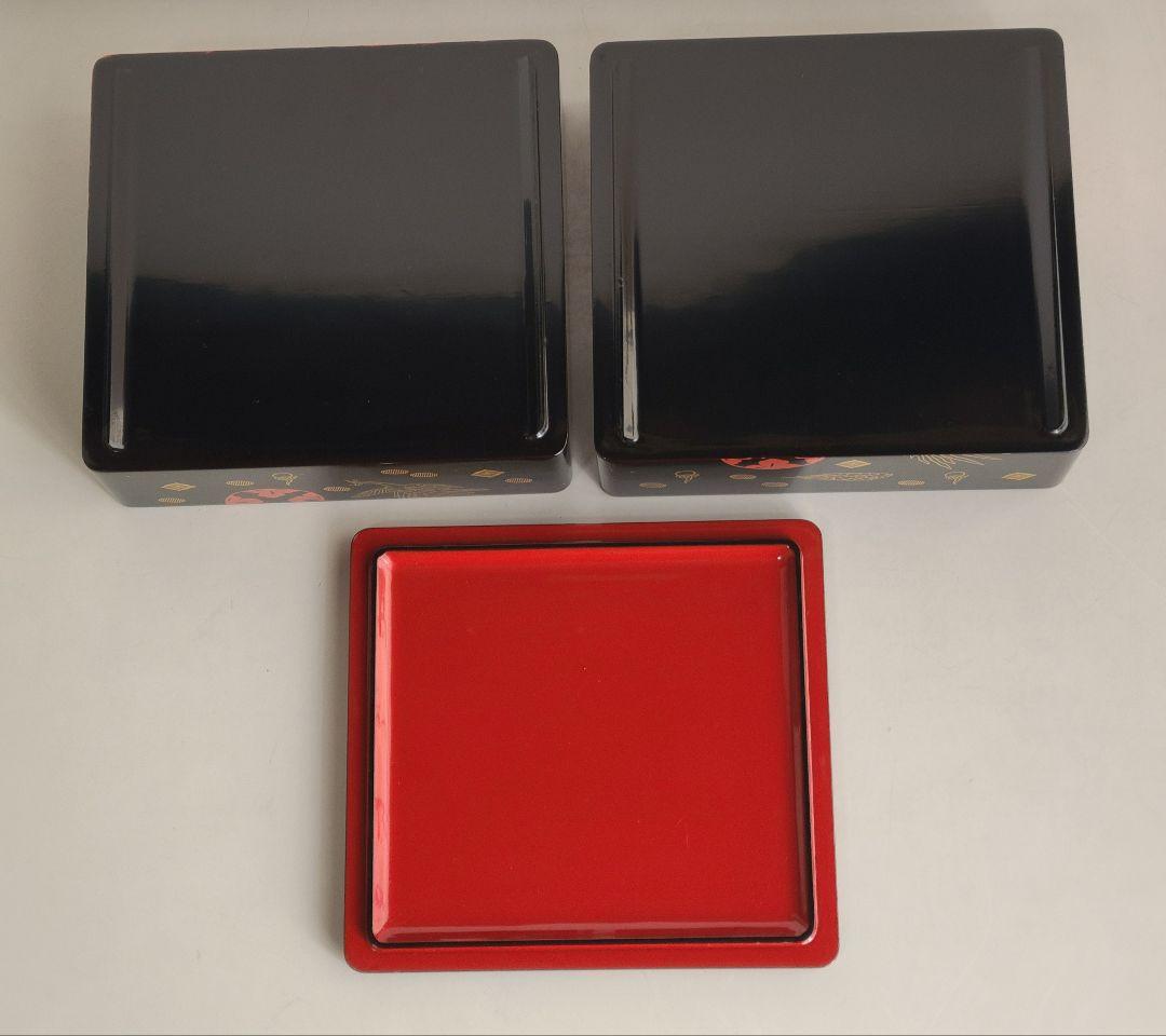 【白木屋漆器】会津塗重箱「錦絵」