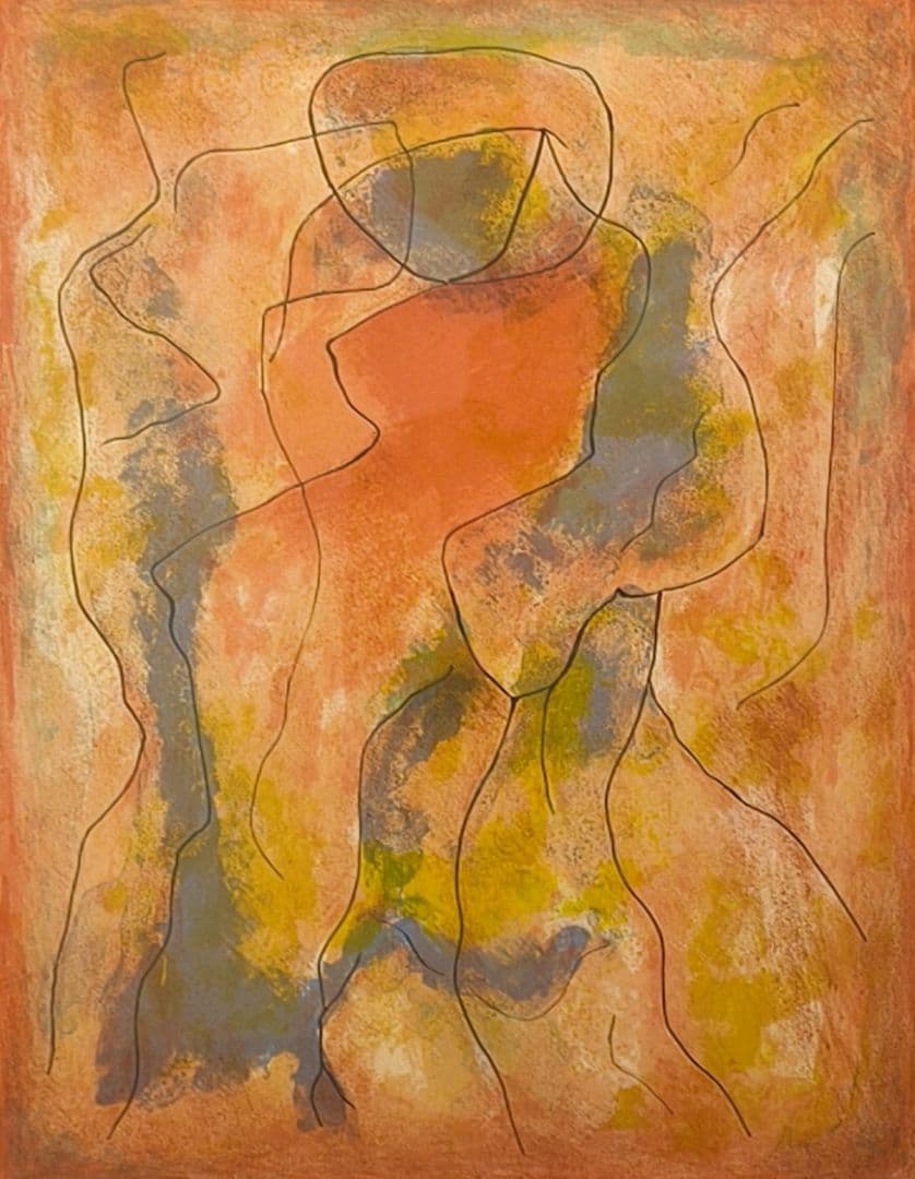 難波田 龍起 図録掲載 明るい時：「リトグラフィ・オリジナル」より 版画