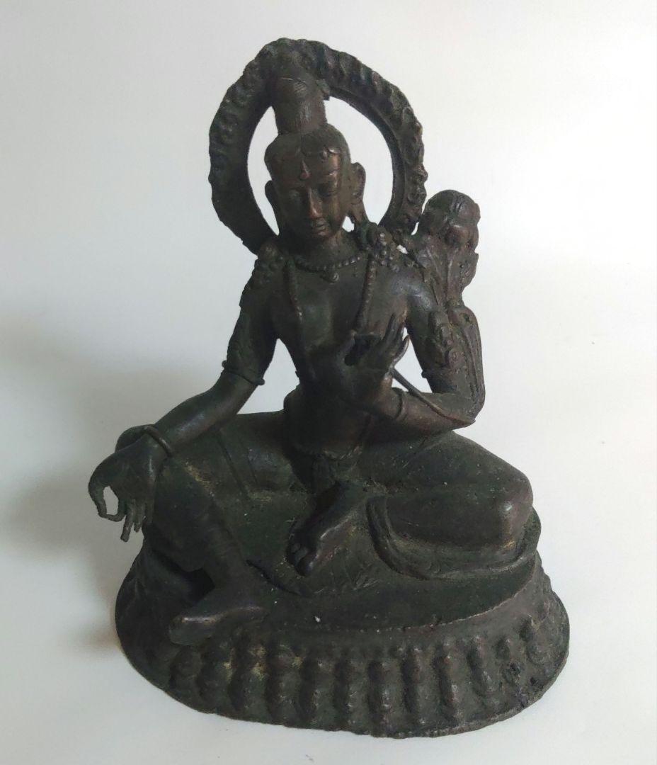 チベット　仏像　古銅　銅製　エ10