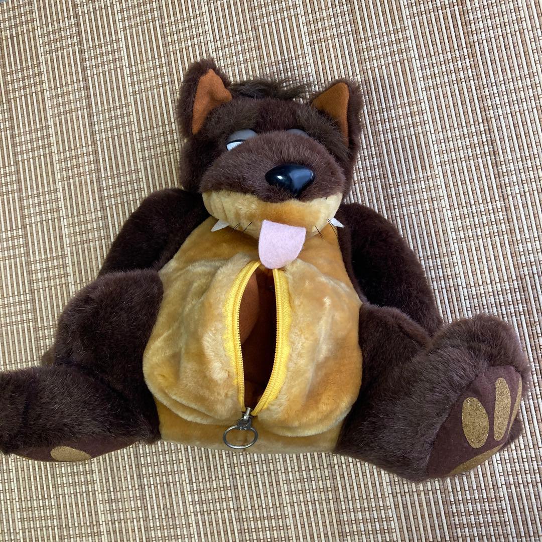 おおかみとしちひきのこやぎ ぬいぐるみ オオカミと七匹のコヤギ　レトロ