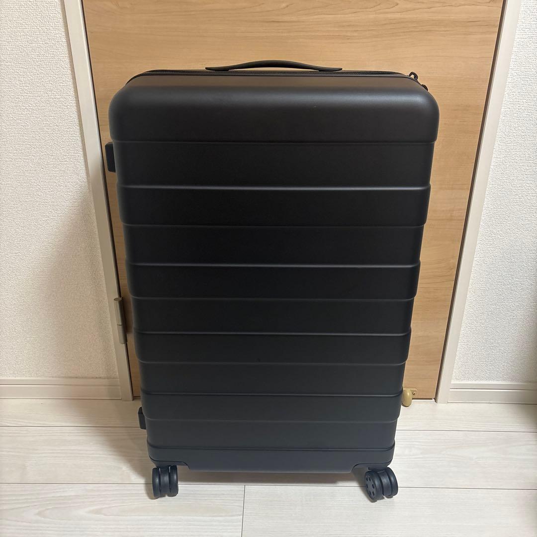 未使用　無印良品 バーを自由に調節できる ハードキャリーケース 75L