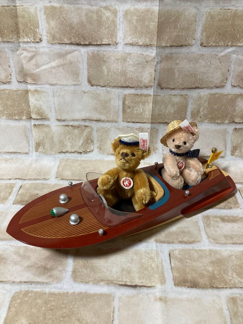 シュタイフ テディベア ウィズ モーターボート 白タグ限定品 Steiff