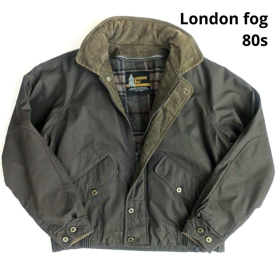 【状態◎】80s London fog スイングトップ L 襟コーデュロイ 短丈