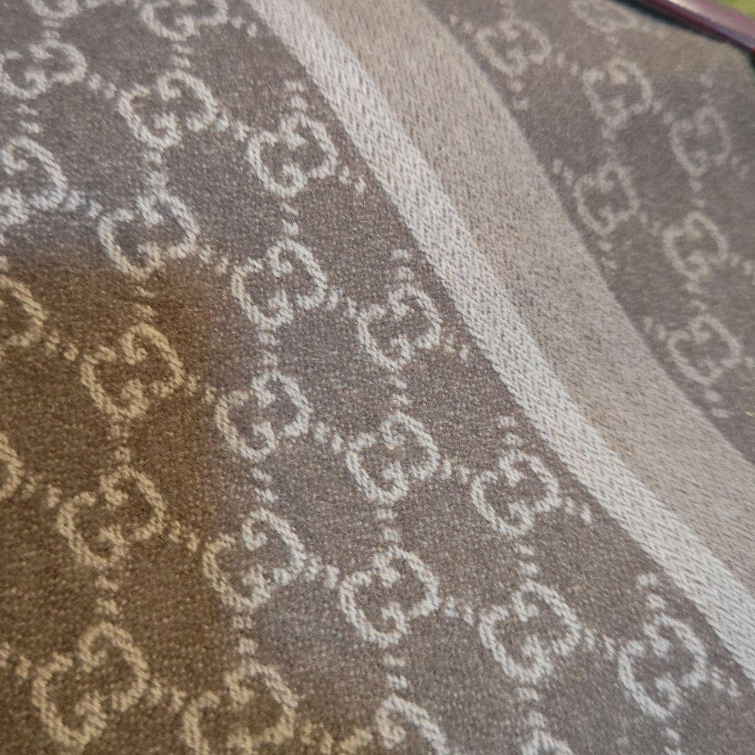❤美品箱付き❤GUCCI マフラー ショール スカーフ❤最高級カシミア❤ベージュ