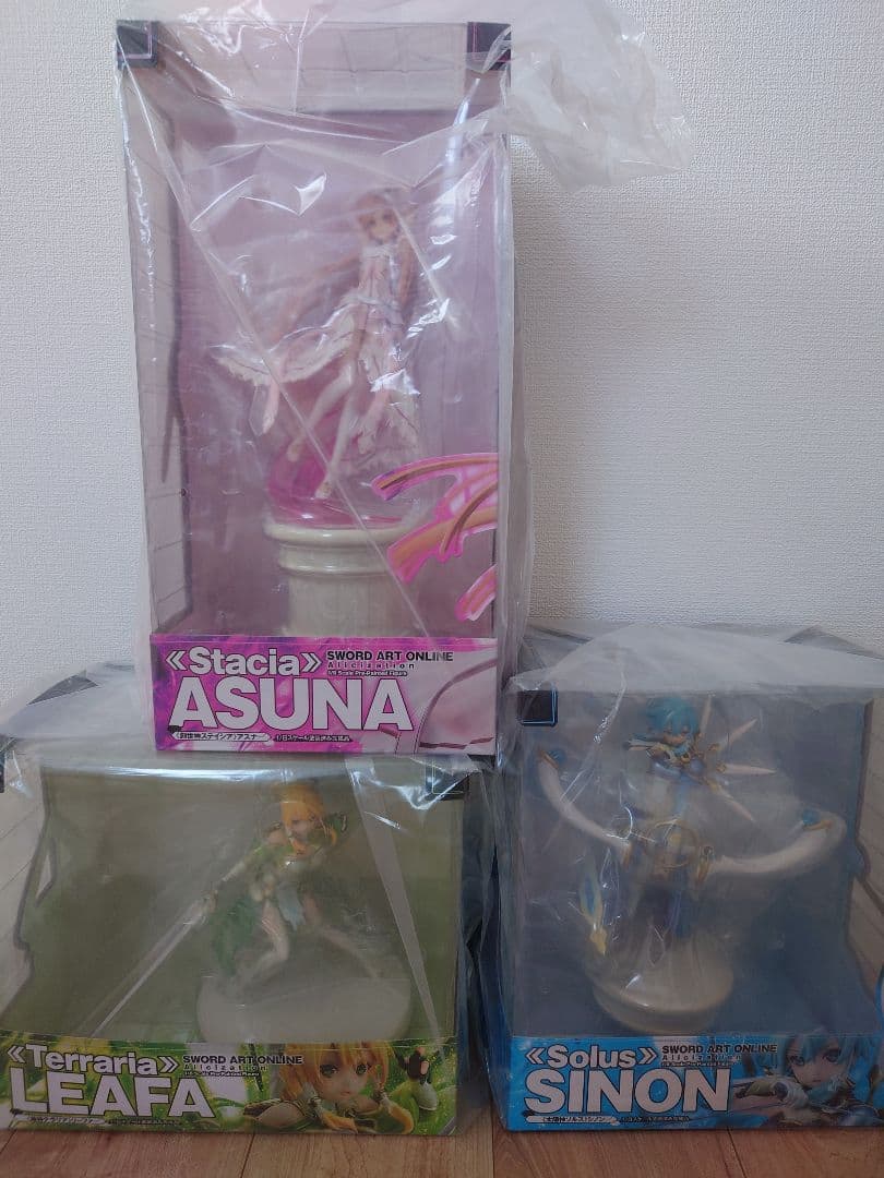 ソードアートオンライン　ジェンコ商会　アスナ、シノン、リーファ　フィギュア