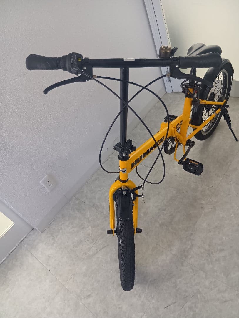 【期間限定お値下げ中！】HUMMER 折りたたみ自転車 20インチ 黄色