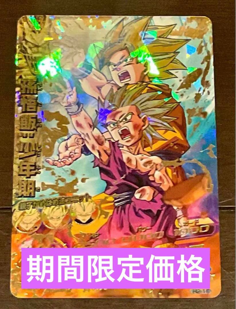 【美品】ドラゴンボールヒーローズ　H2-16 孫悟飯少年期