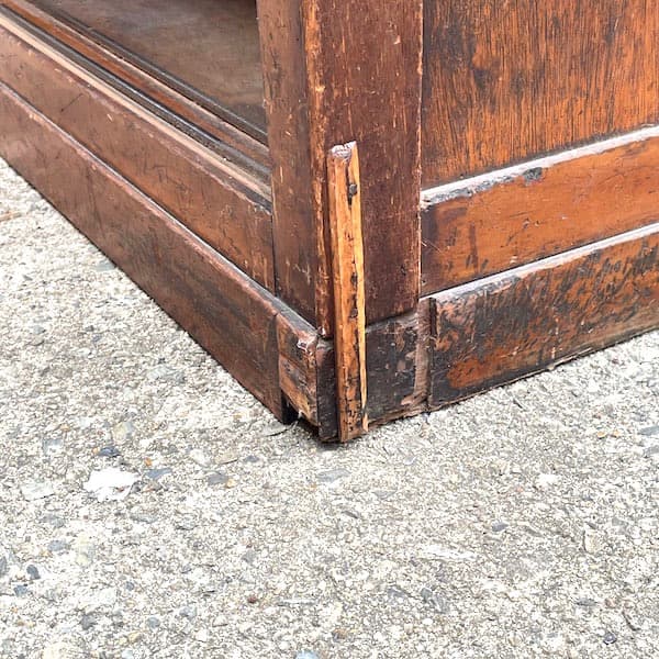 昭和レトロ　対面カウンター　両面サイドボード　キャビネット　ジャパンビンテージ