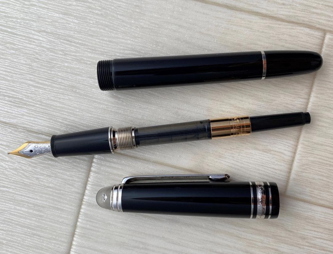 超美品 ダイヤモンド モンブラン クラシック 145 万年筆 14K細字　限定品