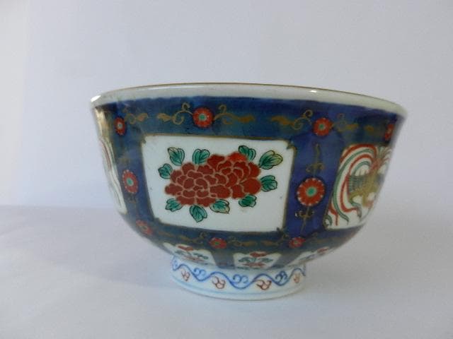 色絵有田焼（伊万里焼）大鉢　在銘「太清嘉慶年製」