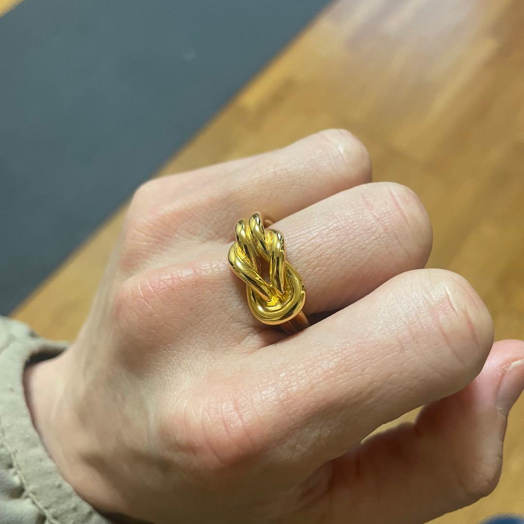 Milky ☆HERMES エルメス ノットリング ゴールド サイズ44