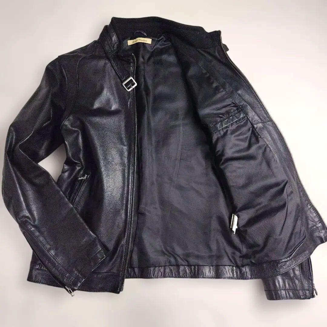 ✨極美品✨ジャーナルスタンダード　高級　山羊革ライダースジャケットWジップL黒