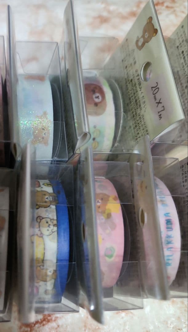 リラックマ マステ　まとめ　ラメ　ダイカット　ネコ　キイロイトリ　コリラックマ