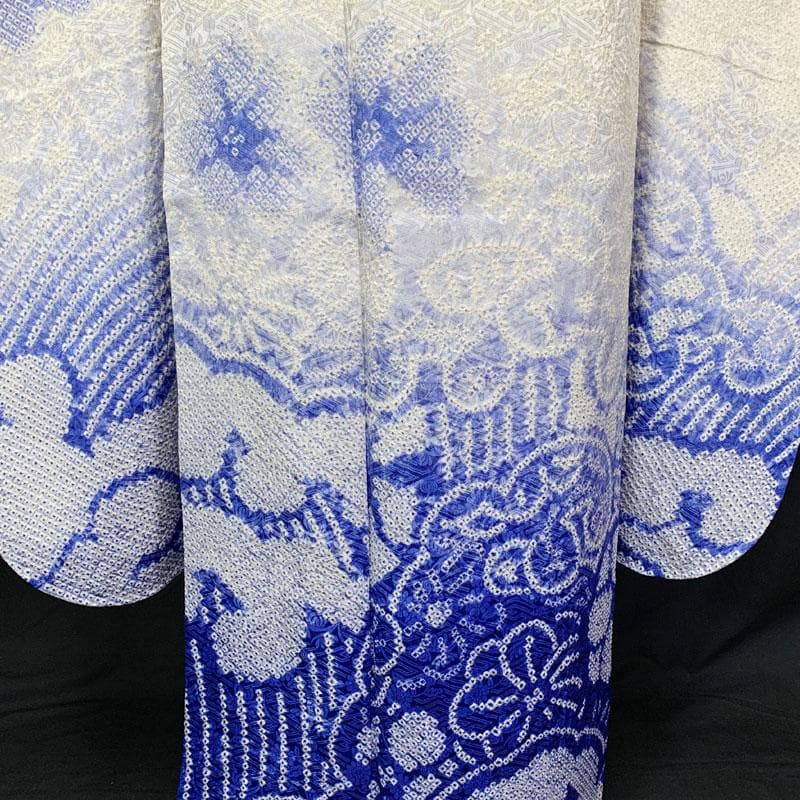 507z25☆中振袖 総絞り 天洋高級着物☆しつけ付美品 成人式結婚式 十三参り