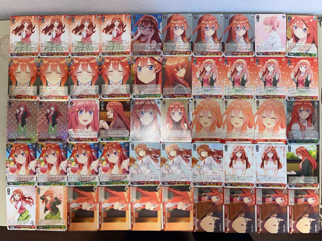 ヴァイスシュヴァルツ 五等分の花嫁 五月 8扉デッキ　五つ子デッキパーツ　引退