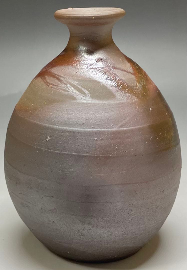 人間国宝　藤原雄　備前徳利　共箱　共布　栞　yy84