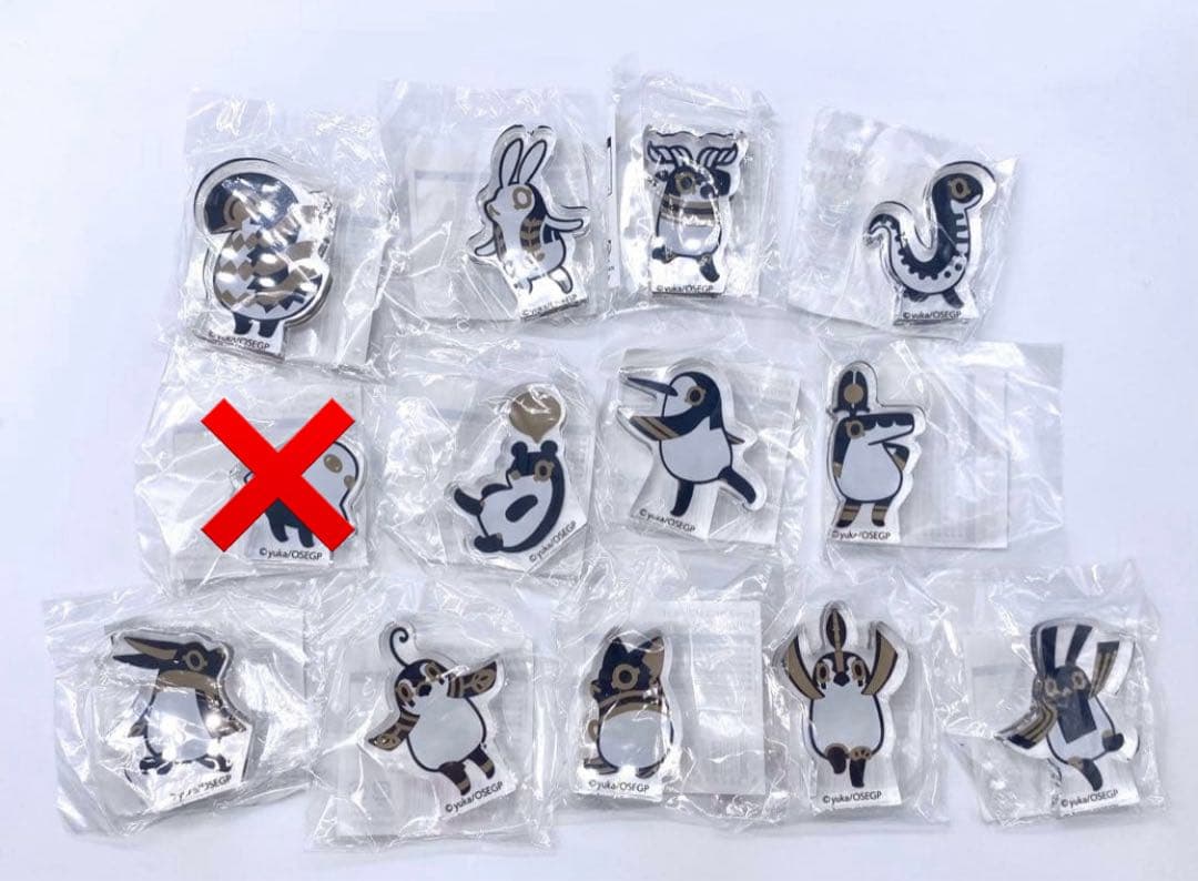 1個¥890　とーとつにエジプト神　アクリルますころっと