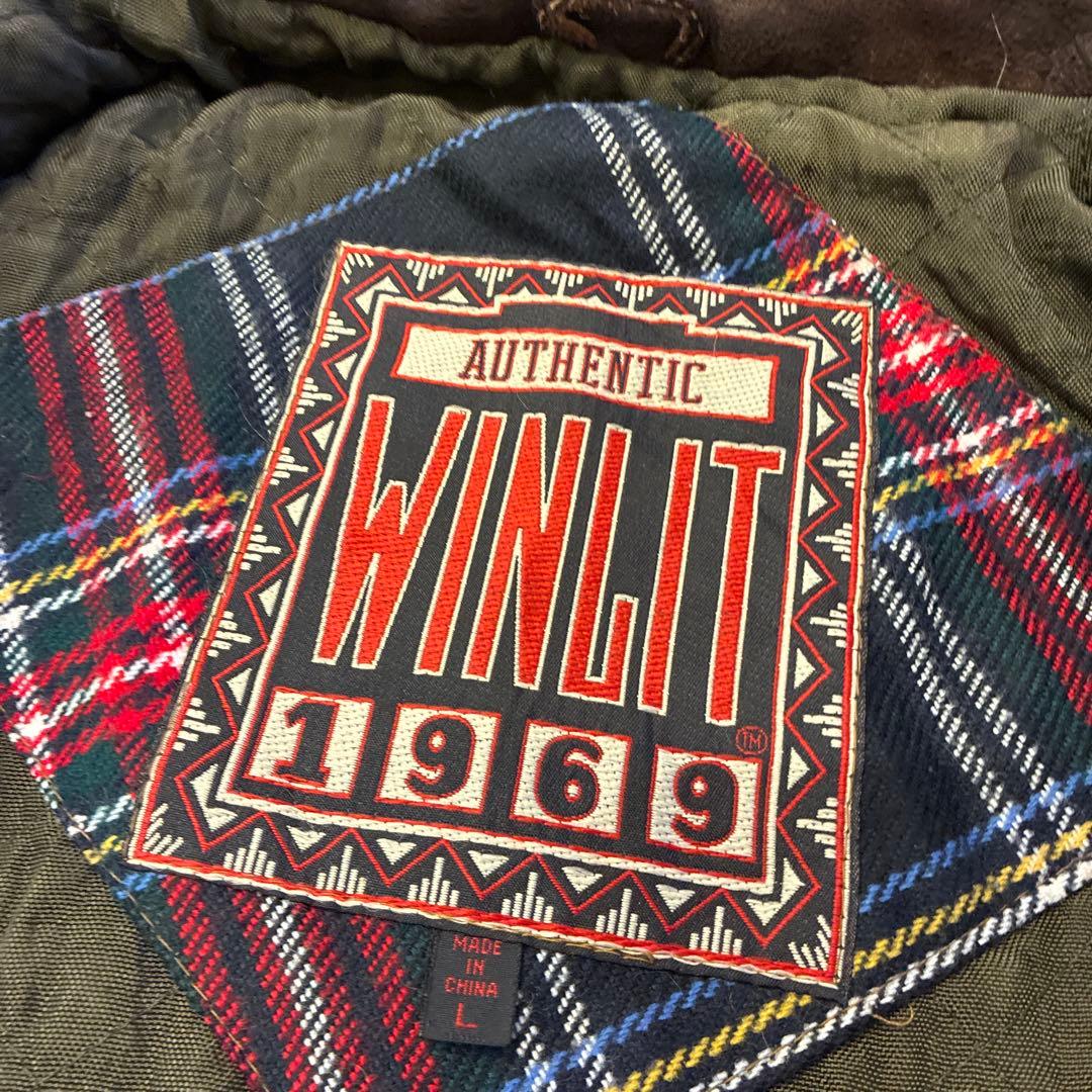 ヴィンテージ レザージャケット シングル ブラウン 本革 裏地 チェック