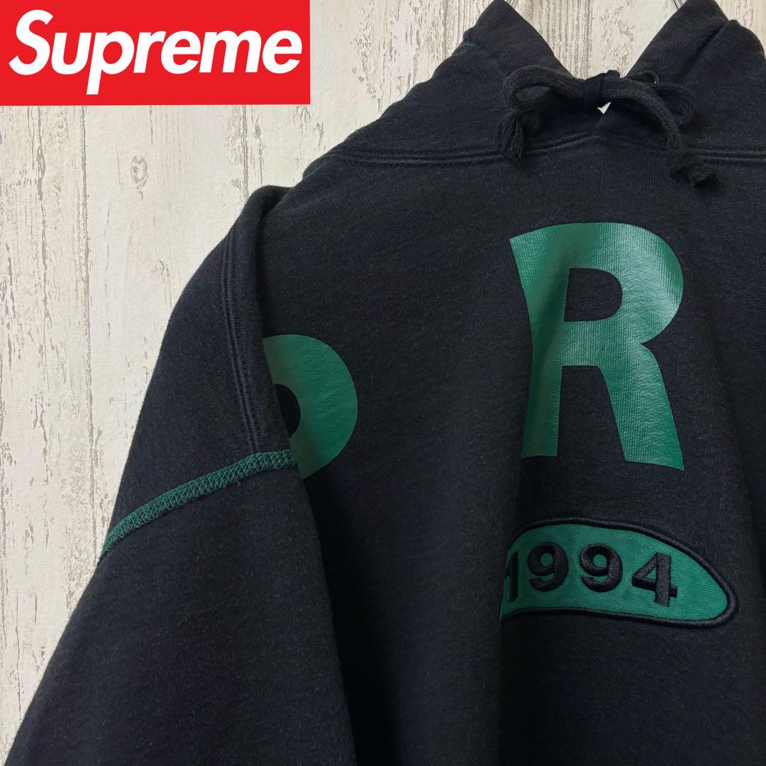 【激レア】SUPREME シュプリーム　パーカー　完売モデル　スウェット　刺繍