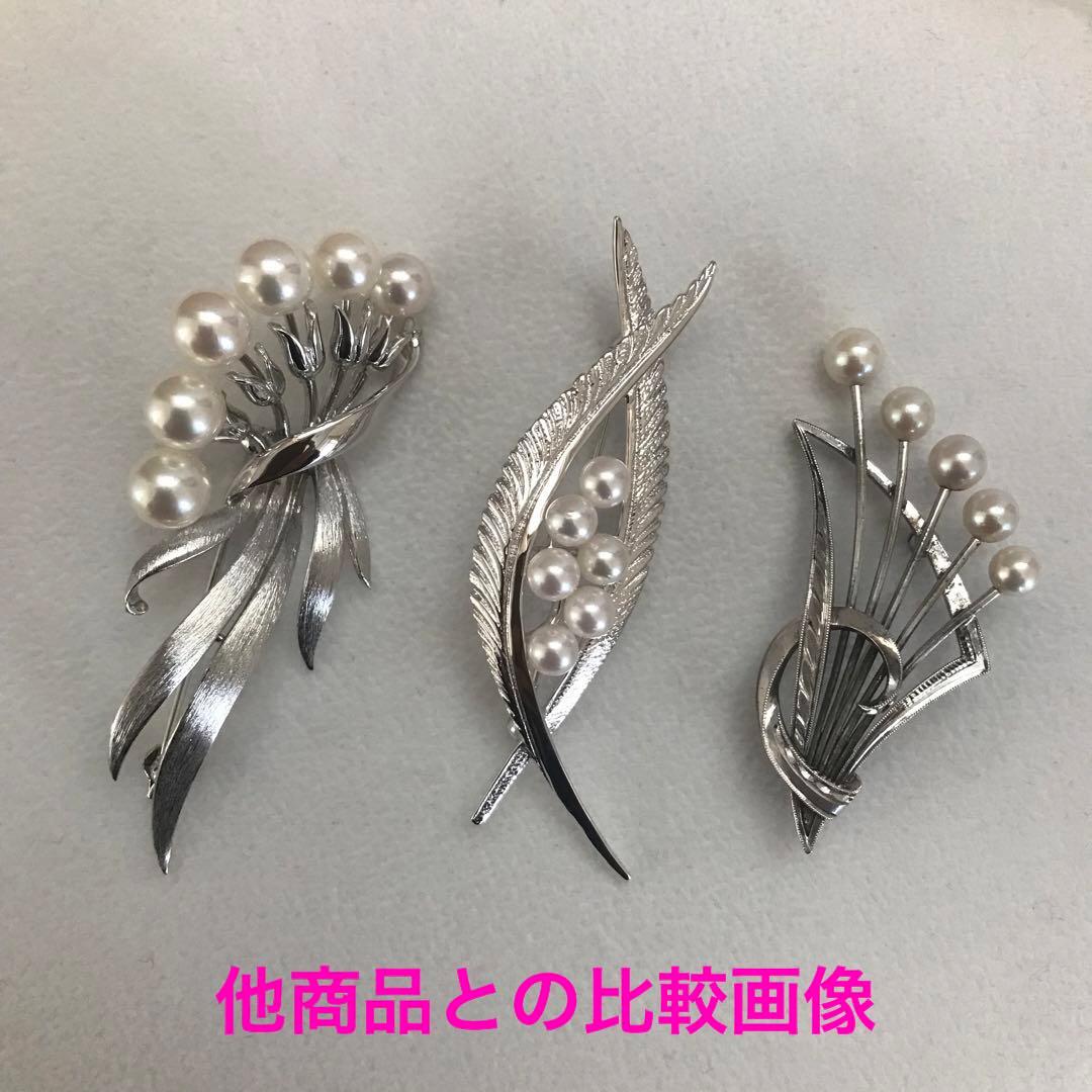 週末限定お値下げ！【未使用級！】ミキモト パール6珠　フラワーブーケ　ブローチ