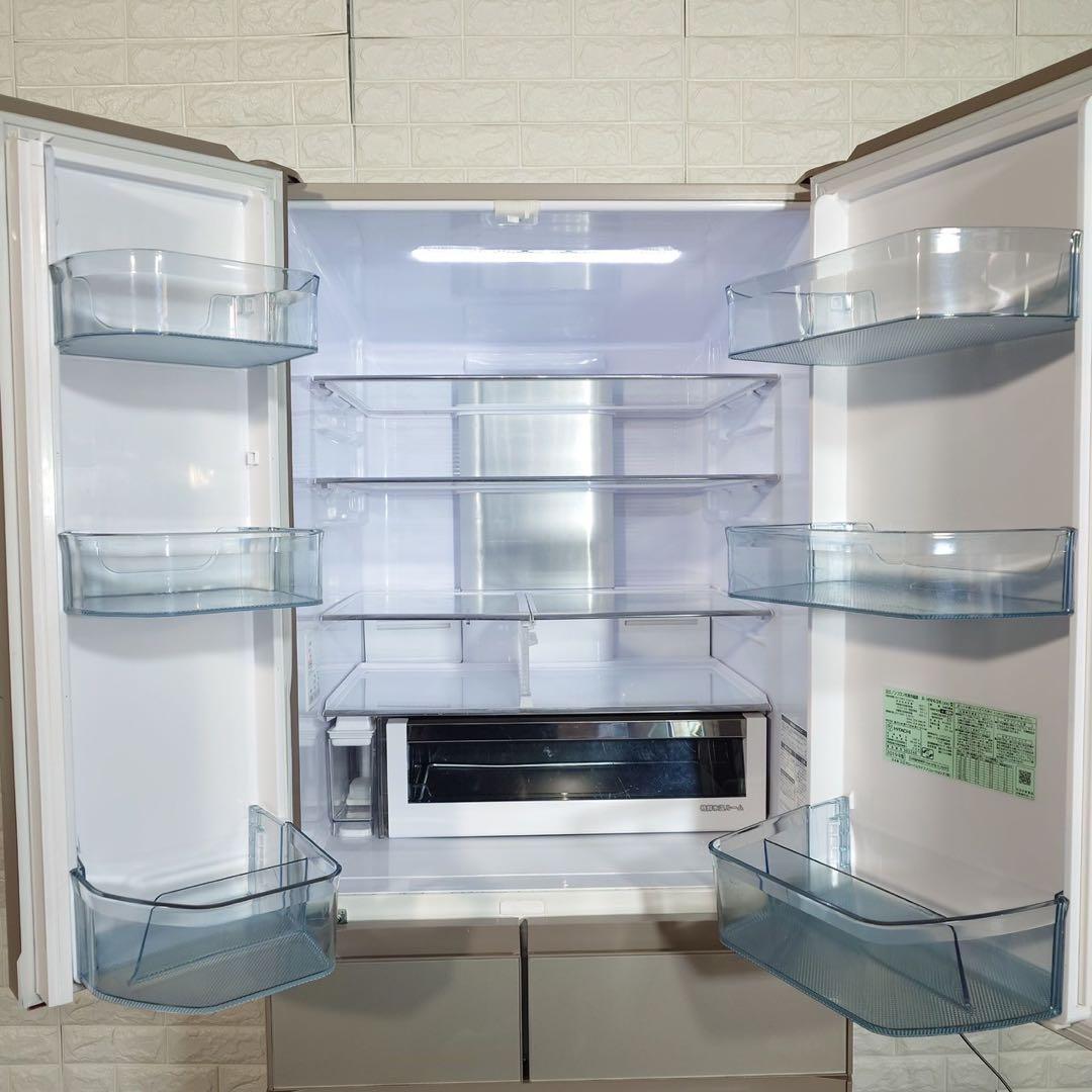 HITACHI 日立 冷蔵庫 R-HW60K(XN) 602L 大容量 A084